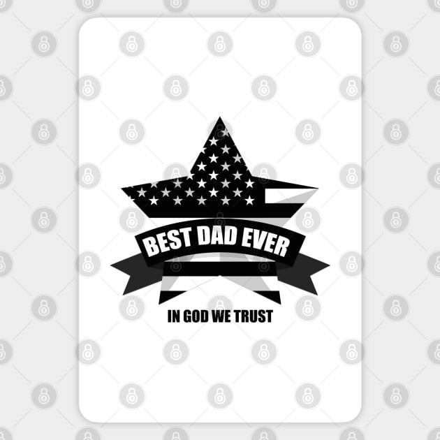 best dad ever with us Sticker by NekroSketcher